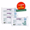 Lingettes bébé eau pure sans plastique Maroc Bambo Nature 99% eau viscose aloe vera pack 4×64 — Bébé Prestige