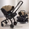 Poussette siège auto 2en1 i-Size Maroc MAX Beige harnais 5 points roues tout-terrain naissance 3 ans — Bébé Prestige