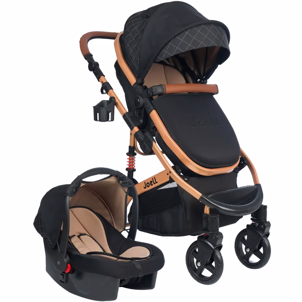 Poussette avec maxicosy noir gold Joell