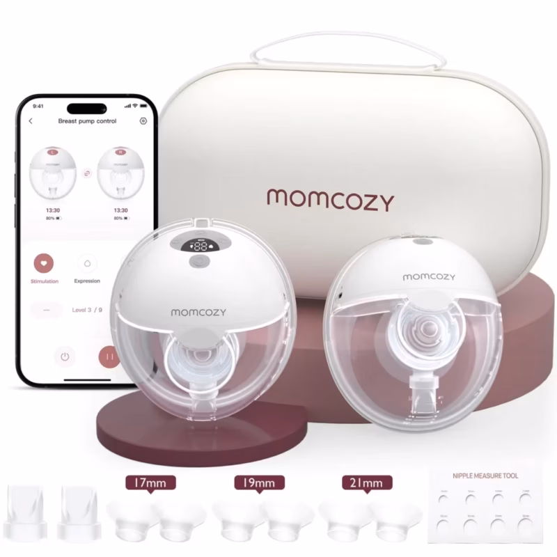 Tire lait mains libres Maroc Momcozy M5 Smart double connecté sans fil — Bébé Prestige