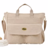 Sac à Langer Chicco Velours Beige Maroc — compartiments multiples, bandoulière réglable | Bébé Prestige