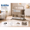 Berceau Cododo Électrique Beige Bébé Maroc Kidilo B02 — balancement auto, Bluetooth, télécommande, moustiquaire | Bébé Prestige