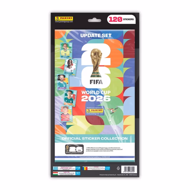 Stickers Panini World Cup Maroc Update Set 120 autocollants