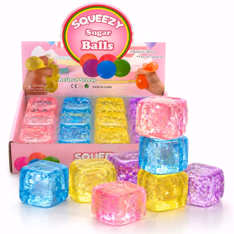 Squeezy Sugar Balls – Cube Squishy Flocons Anti-Stress Squeezy Sugar Balls – Cube Squishy Flocons Anti-Stress
